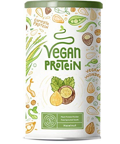 Proteina Vegana | AVELLANA | Proteína vegetal de arroz, guisantes, semillas de lino, amaranto, semillas de girasol y semillas de calabaza germinadas | 600 g en polvo con sabor a Avellana natural Proteina Vegana | AVELLANA | Proteína vegetal de arroz, guisantes, semillas de lino, amaranto, semillas de girasol y semillas de calabaza germinadas | 600 g en polvo con sabor a Avellana natural