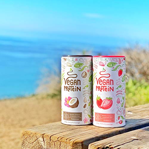 Proteina Vegana | FRESA | Proteína vegetal de arroz, guisantes, semillas de lino, amaranto, semillas de girasol y semillas de calabaza germinadas | 600 g en polvo con sabor a Fresa Proteina Vegana | FRESA | Proteína vegetal de arroz, guisantes, semillas de lino, amaranto, semillas de girasol y semillas de calabaza germinadas | 600 g en polvo con sabor a Fresa