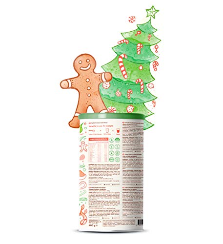 Proteína vegana | GALLETA NAVIDEÑAS DE VAINILLA | Proteína vegetal de soja, arroz, guisantes, semillas de lino, amaranto, semillas de girasol y semillas de calabaza germinadas | 600 g en polvo Proteína vegana | GALLETA NAVIDEÑAS DE VAINILLA | Proteína vegetal de soja, arroz, guisantes, semillas de lino, amaranto, semillas de girasol y semillas de calabaza germinadas | 600 g en polvo