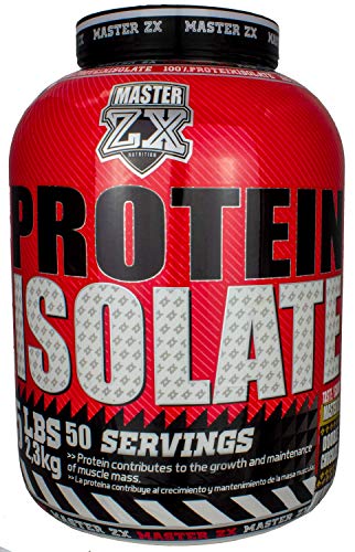 PROTEINA WHEY ISO | Master ZX - 2,3 KG - PROTEINA ISOLADA | proteína en polvo, máxima pureza (Doble Choco)