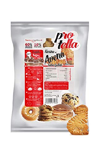 PROTELLA HARINA DE Avena Galleta 1KG, Estándar, Único