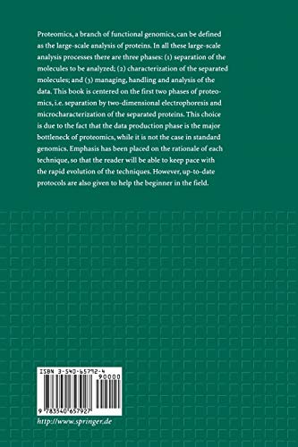 Proteome Research: Two-Dimensional Gel Electrophoresis and Identification Methods (Principles and Practice) Proteome Research: Two-Dimensional Gel Electrophoresis and Identification Methods (Principles and Practice)