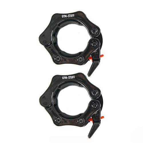 PROTONE - Abrazadera olímpica de 5 cm para Levantamiento de Pesas, Negro PROTONE - Abrazadera olímpica de 5 cm para Levantamiento de Pesas, Negro