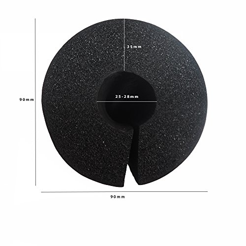 PROTONE Pesas Pad/SENTADILLA Pad - Espuma Soporte Funda para Olympic Pesas hasta 28mm diámetro - Negro