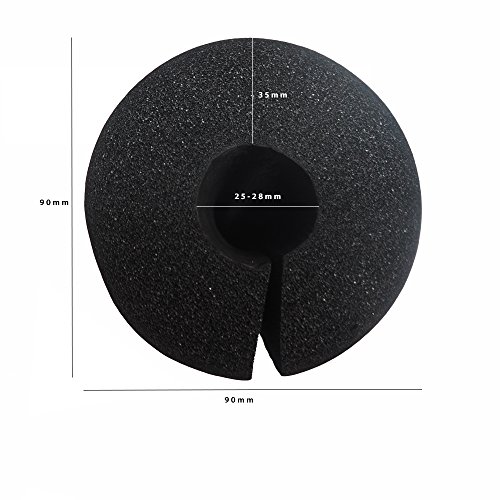 PROTONE Pesas Pad/SENTADILLA Pad - Espuma Soporte Funda para Olympic Pesas hasta 28mm diámetro - Negro PROTONE Pesas Pad/SENTADILLA Pad - Espuma Soporte Funda para Olympic Pesas hasta 28mm diámetro - Negro