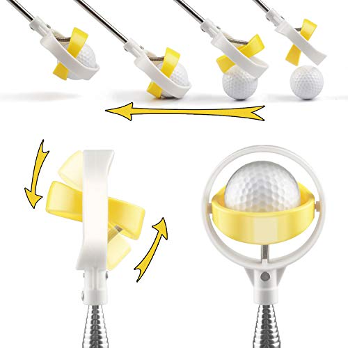 prowithlin Golf Ball Retriever, Acero Inoxidable Telescópico Golf Ball Retriever para Agua con Golf Ball Putter Grabber Tool, Accesorios de Golf Golf Gift para Hombres, Longitud: 2,74 m, Peso: 250 g