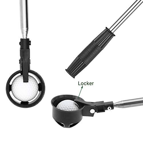 prowithlin Golf Ball Retriever, Acero Inoxidable Telescópico Golf Ball Retriever para Agua con Golf Ball Putter Grabber Tool, Accesorios de Golf Golf Gift para Hombres, Longitud: 1,83 m, Peso: 180 g