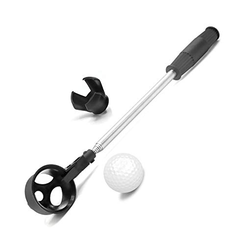prowithlin Golf Ball Retriever, Acero Inoxidable Telescópico Golf Ball Retriever para Agua con Golf Ball Putter Grabber Tool, Accesorios de Golf Golf Gift para Hombres, Longitud: 1,83 m, Peso: 180 g