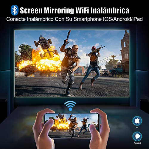 Proyector WiFi Bluetooth Full HD 1080P, 7500 WiMiUS Proyector WiFi 1080P Nativo Soporte 4K Ajuste Digital 4D Función de Zoom Proyector WiFi Cine en Casa para PPT,PS4,etc. Proyector WiFi Bluetooth Full HD 1080P, 7500 WiMiUS Proyector WiFi 1080P Nativo Soporte 4K Ajuste Digital 4D Función de Zoom Proyector WiFi Cine en Casa para PPT,PS4,etc.