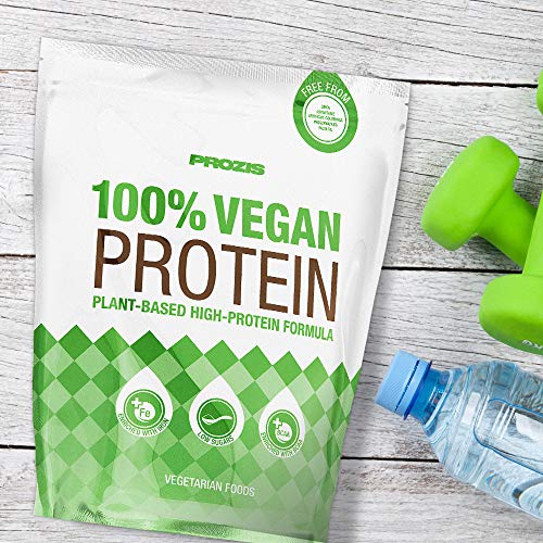 Prozis 100% Vegan Protein 900 g Fresa Pura Proteína Vegana En Polvo Apto A Dietas Vegetarianas Y Veganas
