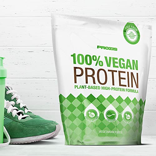 Prozis 100% Vegan Protein 900 g Fresa Pura Proteína Vegana En Polvo Apto A Dietas Vegetarianas Y Veganas