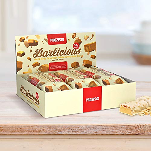 Prozis Barlicious Protein Bar, Chocolate Blanco - 6 Unidades de 65 g Prozis Barlicious Protein Bar, Chocolate Blanco - 6 Unidades de 65 g