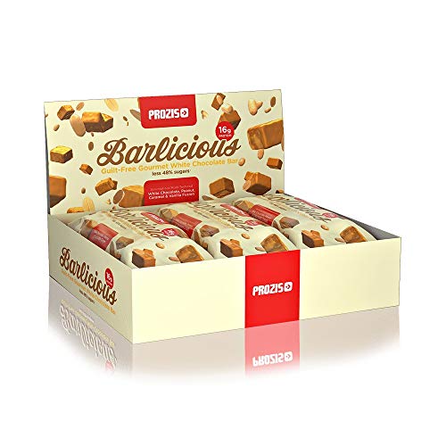Prozis Barlicious Protein Bar, Chocolate Blanco - 6 Unidades de 65 g Prozis Barlicious Protein Bar, Chocolate Blanco - 6 Unidades de 65 g