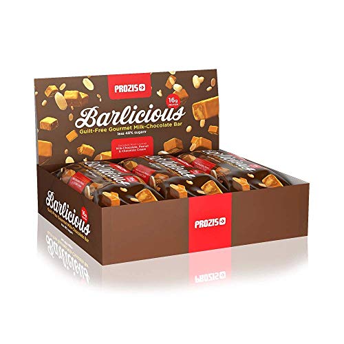 Prozis Barlicious Protein Bar, Chocolate con Leche - 6 Unidades de 65 g