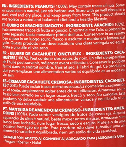 Prozis Sport Crema de Cacahuete, Sabor Cremoso - 1000 gramos - [pack de 2]