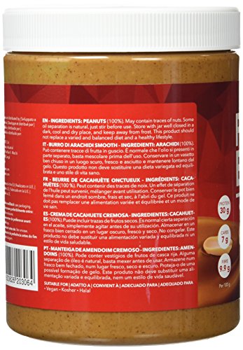 Prozis Sport Crema de Cacahuete, Sabor Cremoso - 1000 gramos - [pack de 2]