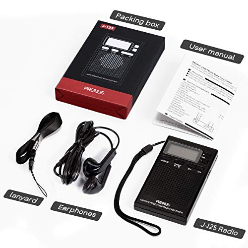 PRUNUS J-125 Radio Portatil Pequeña Digital con Auriculares,Radio Bolsillo AM/FM con Preajuste/Temporizador/Reloj Despertador,Funciona con 2 Pilas AAA,Estación de Bloqueo,para Trotar,Caminar,Viajar PRUNUS J-125 Radio Portatil Pequeña Digital con Auriculares,Radio Bolsillo AM/FM con Preajuste/Temporizador/Reloj Despertador,Funciona con 2 Pilas AAA,Estación de Bloqueo,para Trotar,Caminar,Viajar