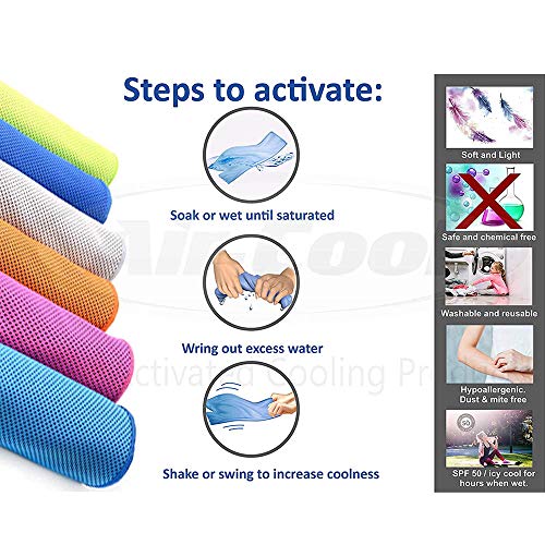 Pubiao 3 Piezas Toalla refrescante 100 x 30 cm Toalla Deportiva de Secado rápido Helada para Yoga, Deporte, Correr, Gimnasio, Entrenamiento, Camping, Fitness, Entrenamiento Pubiao 3 Piezas Toalla refrescante 100 x 30 cm Toalla Deportiva de Secado rápido Helada para Yoga, Deporte, Correr, Gimnasio, Entrenamiento, Camping, Fitness, Entrenamiento