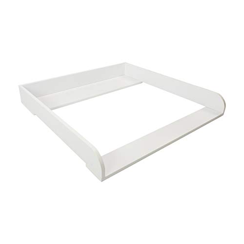 PuckDaddy Cambiador Lasse – 80x80x10cm, accesorio para cambiador para cómodas de IKEA Hemnes,incl. montaje para pared