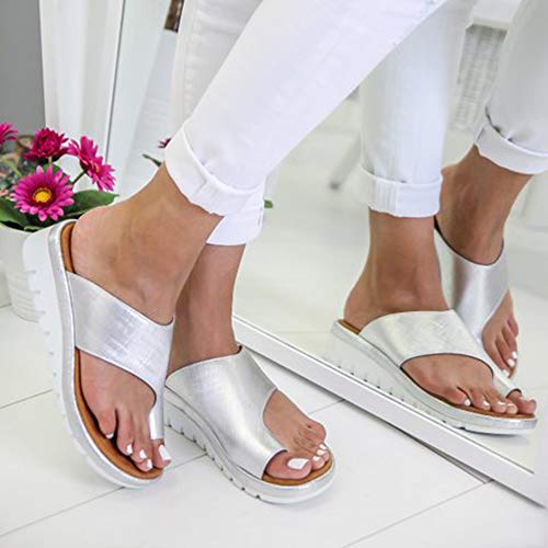 Puimentiua Sandalias y Chanclas Zapatillas de Plataforma Plana de Verano para Mujer EU 35-43 Puimentiua Sandalias y Chanclas Zapatillas de Plataforma Plana de Verano para Mujer EU 35-43