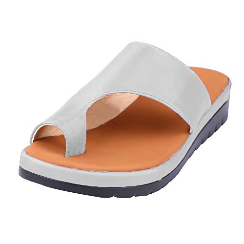 Puimentiua Sandalias y Chanclas Zapatillas de Plataforma Plana de Verano para Mujer EU 35-43