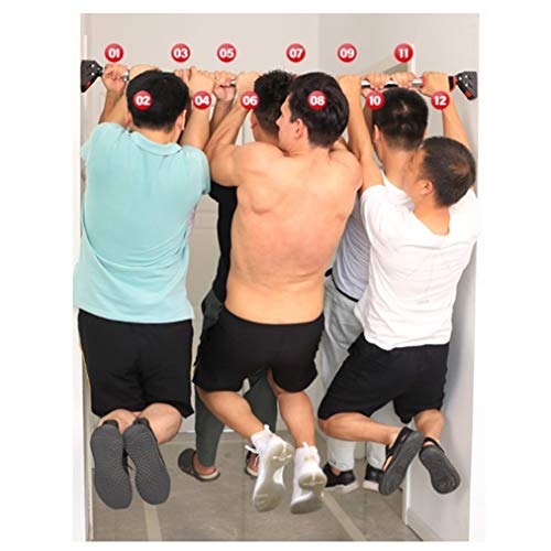 Pull Up Bar AGYH Barra De Barbilla Portátil, Antideslizante Barra Horizontal Sin Tornillos De Tornillo, Ejercicio De Fortalecimiento Muscular De Bloqueo De 72-175 Cm (Size : 138-175cm)