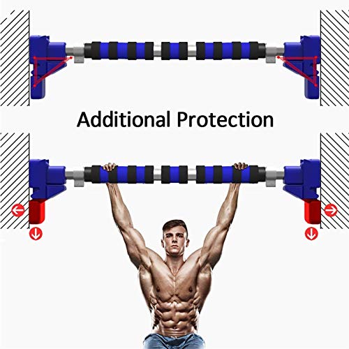 Pull up Bar Puerta Horizontal Barras de Acero 500kg Ajustable Hogar Gimnasio Entrenamiento Entrenamiento Push Up Pull Up Entrenamiento Bar Deporte Fitness Sit-Ups Equipments (Color : 110 130cm)