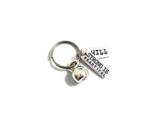 Pulsera con llave de fuerza I Will Kettlebell, llavero de entrenamiento de fuerza, de peso ligero, de pérdida de peso Pulsera con llave de fuerza I Will Kettlebell, llavero de entrenamiento de fuerza, de peso ligero, de pérdida de peso