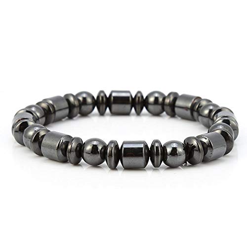 Pulsera de terapia magnética de 1 pieza Pulsera de piedra de pérdida de peso para aliviar el dolor corporal y reducir la ansiedad