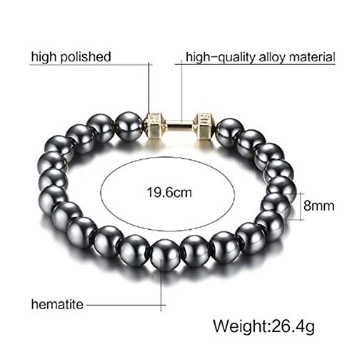 Pulsera magnética Unisex Hematite Stone Bangle para Bajar de Peso Que Adelgaza Cuidado Saludable Hombres Mujeres joyería