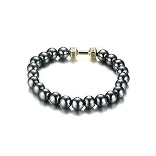 Pulsera magnética Unisex Hematite Stone Bangle para Bajar de Peso Que Adelgaza Cuidado Saludable Hombres Mujeres joyería