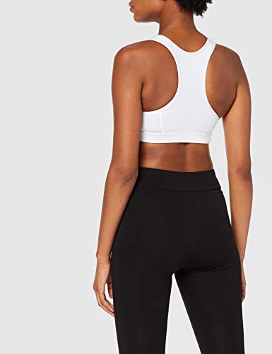 PUMA 4Keeps Bra M Sujetador Deportivo, Mujer, White Black Cat PUMA 4Keeps Bra M Sujetador Deportivo, Mujer, White Black Cat