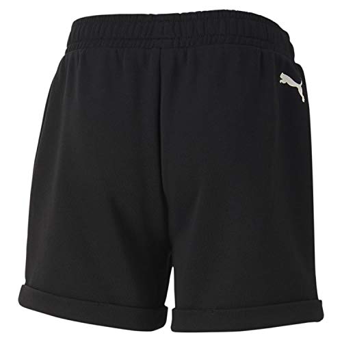 PUMA Alpha Shorts G Pantalones Cortos, Niñas, Black, 140