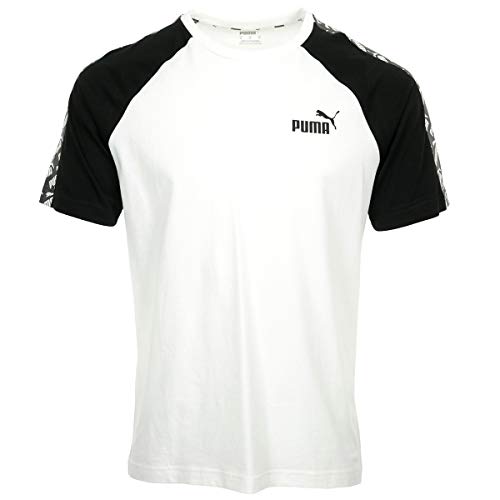 PUMA Amplified Raglan tee Camiseta, Hombre, White, XXL