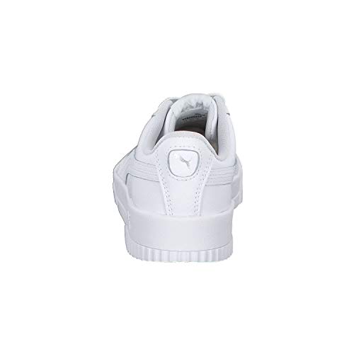 PUMA Carina L, Zapatillas Mujer, Blanco White/White/Silver, 40 EU PUMA Carina L, Zapatillas Mujer, Blanco White/White/Silver, 40 EU