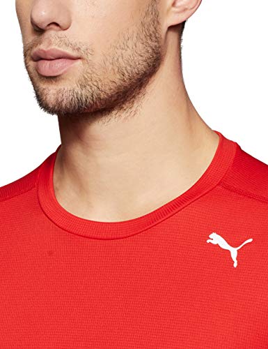 Puma Cross The Line tee Camiseta, Hombre, Red White, XL Puma Cross The Line tee Camiseta, Hombre, Red White, XL