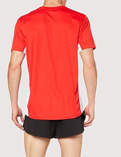 Puma Cross The Line tee Camiseta, Hombre, Red White, XL