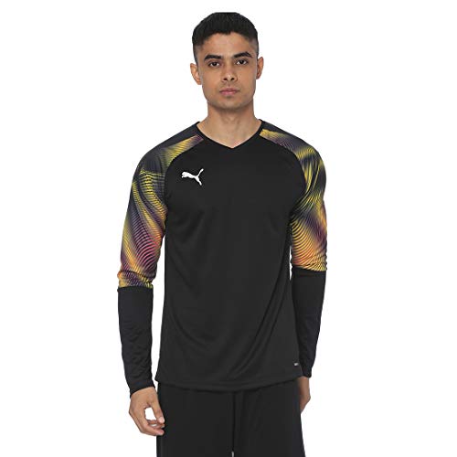 PUMA Cup Gk Jersey LS Camiseta De Portero, Hombre, Puma Black/Fuchsia Purple, XL PUMA Cup Gk Jersey LS Camiseta De Portero, Hombre, Puma Black/Fuchsia Purple, XL