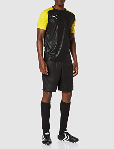 PUMA Cup Training Jersey Core Maillot, Hombre, Black/Cyber Yellow, M