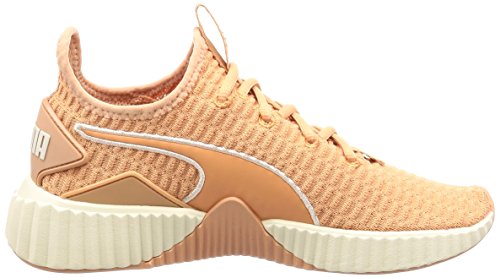 Puma Defy, Zapatillas de Deporte para Mujer, Naranja (Dusty Coral-Whisper White), 42 EU