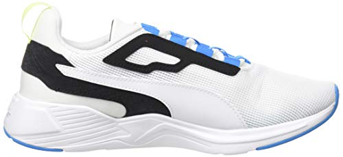 PUMA Disperse XT Men's, Zapatillas de Gimnasio Hombre, Blanco White/Nrgy Blue/Fizzy Yellow, 43 EU