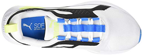 PUMA Disperse XT Men's, Zapatillas de Gimnasio Hombre, Blanco White/Nrgy Blue/Fizzy Yellow, 43 EU