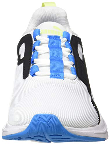 PUMA Disperse XT Men's, Zapatillas de Gimnasio Hombre, Blanco White/Nrgy Blue/Fizzy Yellow, 43 EU