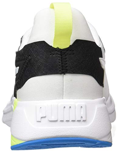 PUMA Disperse XT Men's, Zapatillas de Gimnasio Hombre, Blanco White/Nrgy Blue/Fizzy Yellow, 43 EU