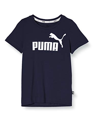 PUMA ESS Logo B Camiseta, Niños, Peacoat, 152