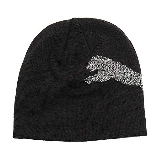 PUMA ESS Logo Beanie Gorro, Unisex Adulto, Black-Big Cat