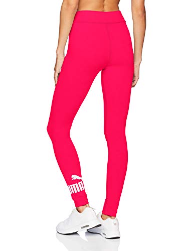 PUMA ESS Logo Leggings Mallas Deporte, Mujer, Bright Rose, XL