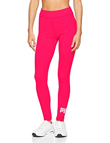 PUMA ESS Logo Leggings Mallas Deporte, Mujer, Bright Rose, XL