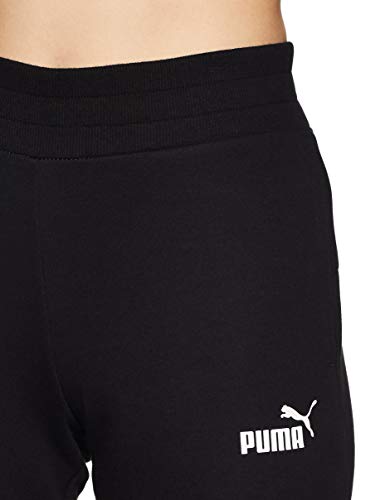 PUMA ESS Sweat TR cl Pants, Mujer, Negro (Cotton Black/Cat), L