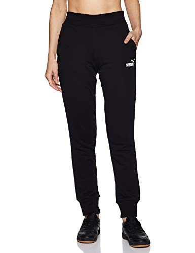 PUMA ESS Sweat TR cl Pants, Mujer, Negro (Cotton Black/Cat), L